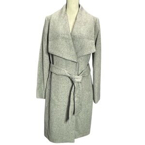 Cole Haan Jacket 12 Signature Slick Wool Blend Wrap Coat